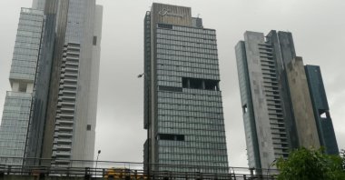 High-rise towers in Mecidiyeköy, Istanbul, Jan. 29, 2024. (Photo by Sisa Bodani) 