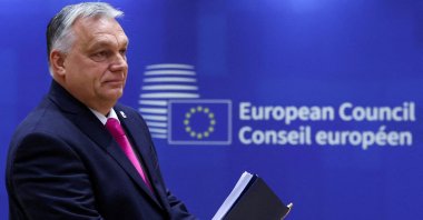 Hungary's Prime Minister Viktor Orban attends a European Union leaders summit, in Brussels, Belgium, Dec. 14, 2023. (Reuters Photo)