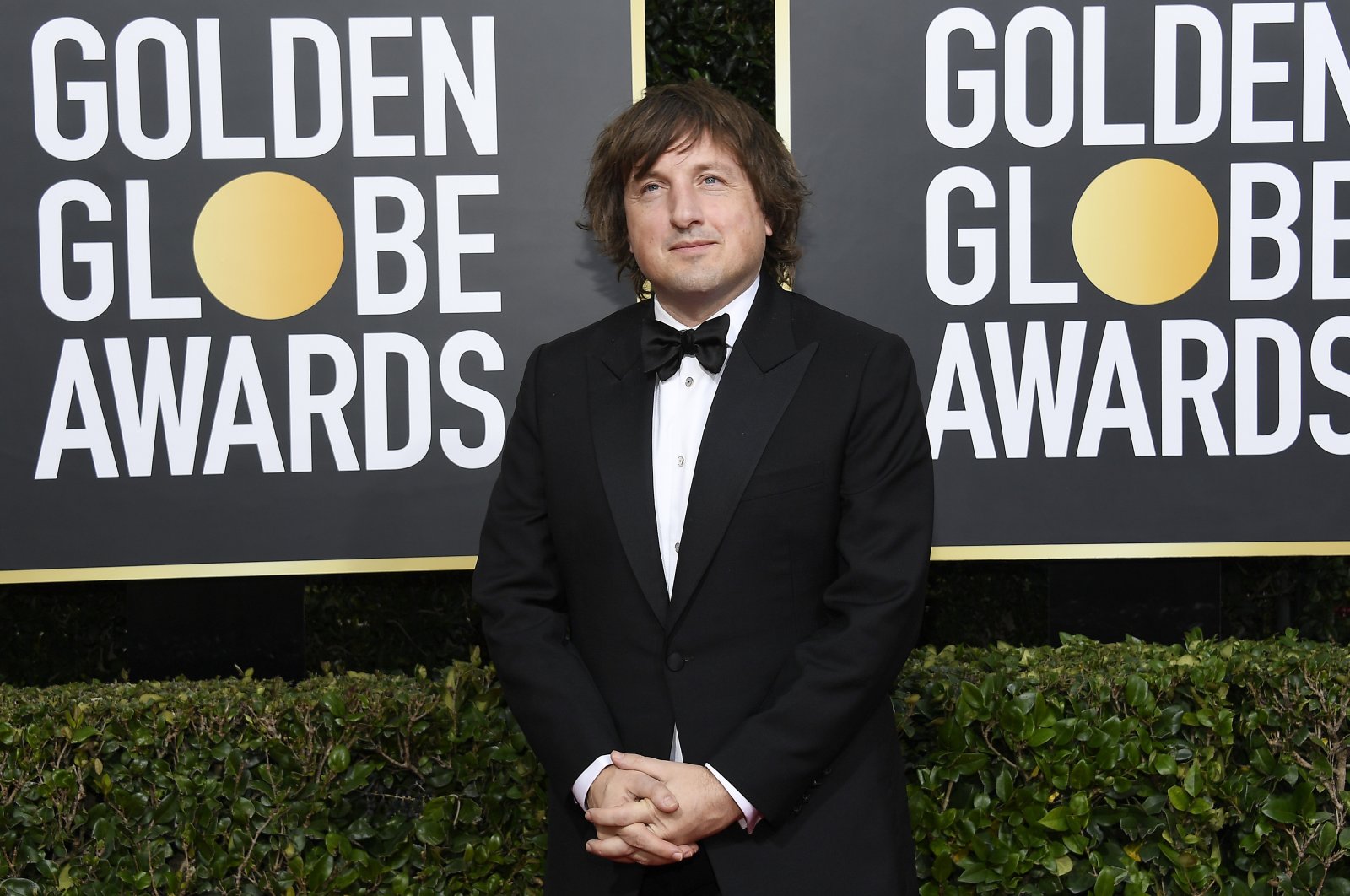 Daniel Pemberton arrives at the 77th Annual Golden Globe Awards held at the Beverly Hilton Hotel, California, U.S., Jan. 5, 2020. (Getty Images Photo)