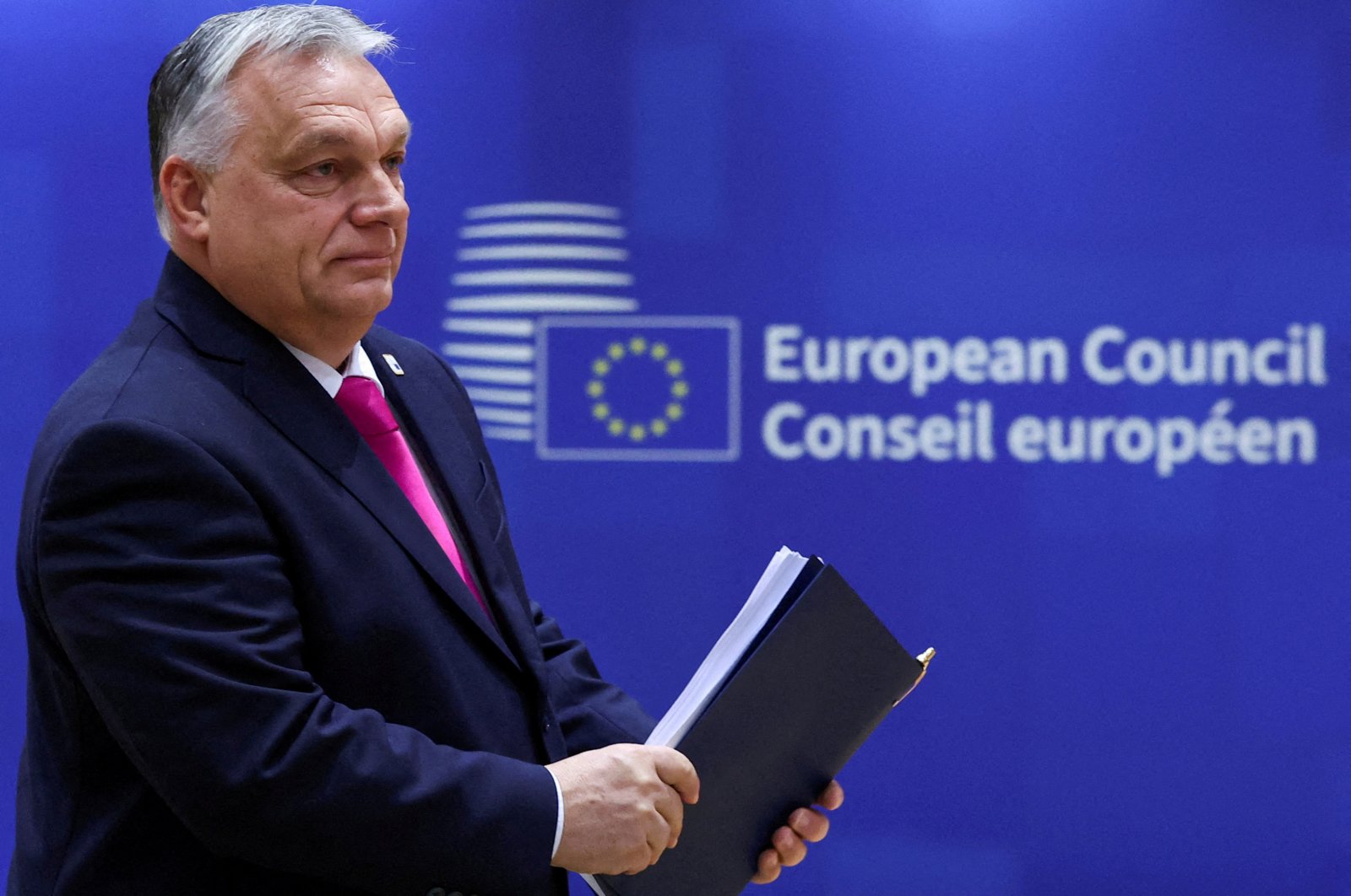 Hungary&#039;s Prime Minister Viktor Orban attends a European Union leaders summit, in Brussels, Belgium, Dec. 14, 2023. (Reuters Photo)