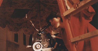 A photo from the Chantal Akerman Foundation shows the director. (Photo courtesy of Cinematek)