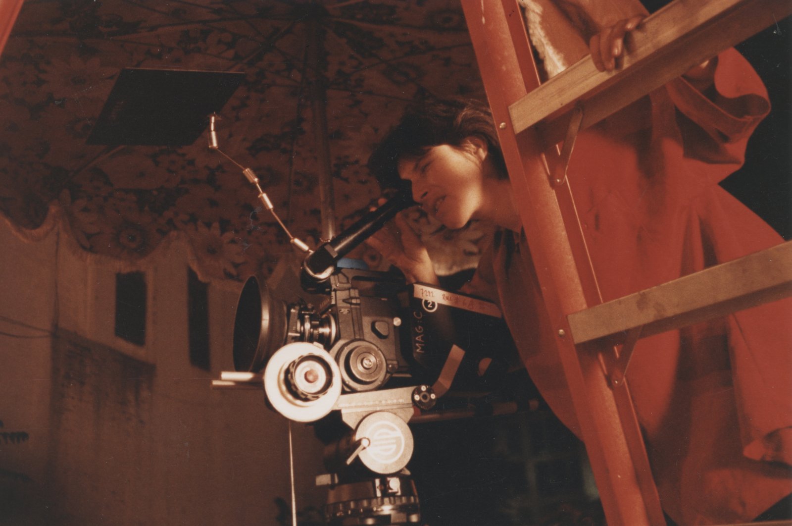 A photo from the Chantal Akerman Foundation shows the director. (Photo courtesy of Cinematek)