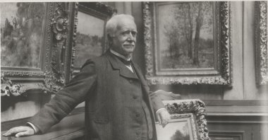 Portrait of Paul Durand-Ruel in his gallery, circa 1910. Private Collection. (Getty Images Photo)
