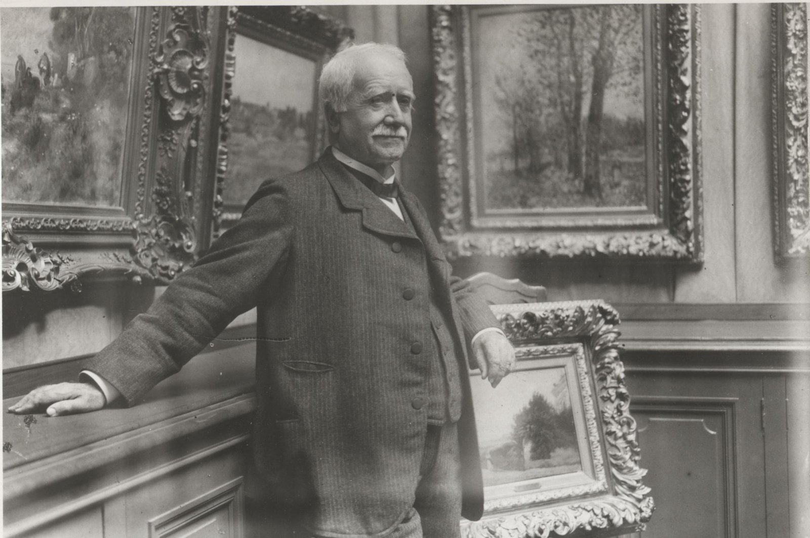 Portrait of Paul Durand-Ruel in his gallery, circa 1910. Private Collection. (Getty Images Photo)