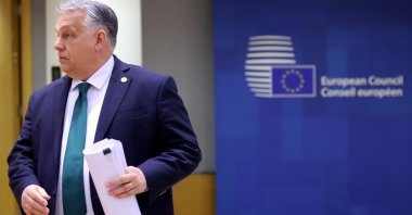 Hungary's Prime Minister Viktor Orban attends a EU summit in Brussels, Belgium, Feb. 1, 2024. (Reuters Photo)
