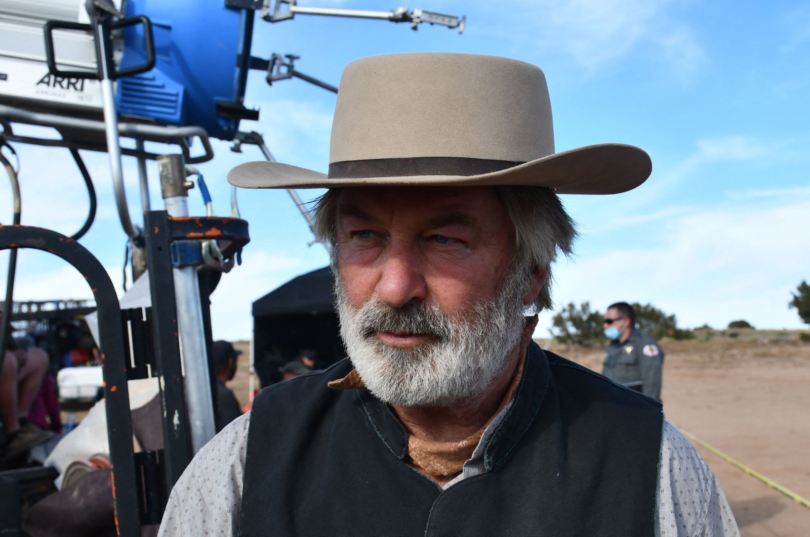 This handout image courtesy of Santa Fe County Sheriff&#039;s Office and part of the investigative files shows actor Alec Baldwin being processed after the death of cinematographer Halyna Hutchins at the Bonanza Creek Ranch in Santa Fe, New Mexico, U.S., Oct. 21, 2022. (AFP Photo)