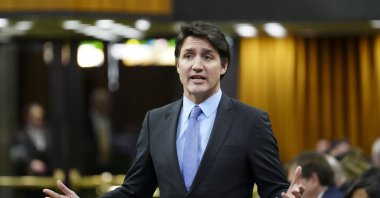 Canada Prime Minister Justin Trudeau answers a question during question period in the House of Commons on Parliament Hill, Ottawa, Ontario, Jan. 31, 2024. (AP Photo)