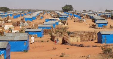A general view of a camp for Sudanese refugees in Adre, Sudan, Dec. 7, 2023. (AFP Photo)