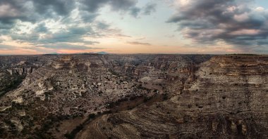 Ulubey Canyon is a nature park in the Ulubey district of Uşak province, Türkiye. The canyon is the second longest in the world. (Getty Images Photo)