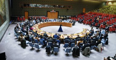 A view of the United Nations Security Council in New York, U.S., Feb. 5, 2024. (EPA Photo)