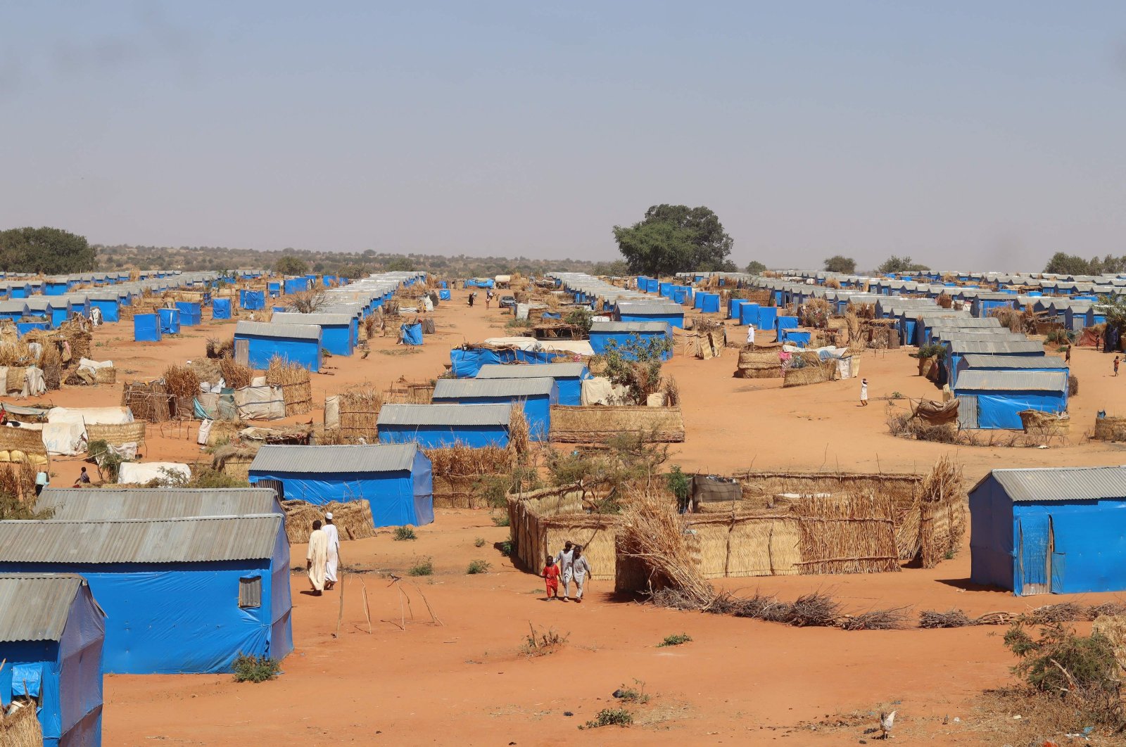 A general view of a camp for Sudanese refugees in Adre, Sudan, Dec. 7, 2023. (AFP Photo)