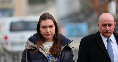 Romania&#039;s Simona Halep arrives with her lawyer Howard Jacobs at a hearing on the doping case against her at the Court of Arbitration for Sport (CAS), Lausanne, Switzerland, Feb. 7, 2024. (Reuters Photo)