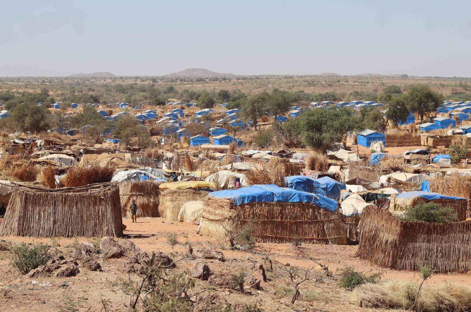 A general view of the Ourang refugee camp in Adre on Dec. 7, 2023. (AFP File Photo)