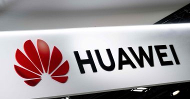 A photo shows the Chinese technology company Huawei logo during the Vivatech technology startups and innovation fair in Paris, France, June 14, 2023. (AFP File Photo)