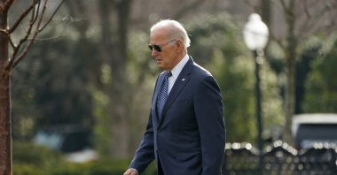U.S. President Joe Biden walks from the West Wing to Marine One as he departs the White House in Washington, U.S., Feb. 8,  2024. (Reuters Photo)