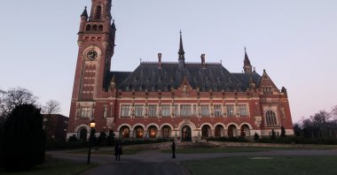 A general view of the International Court of Justice (ICJ) on the day of the trial to hear a request for emergency measures by South Africa, who asked the court to order Israel to stop its military actions in Gaza and to desist from genocidal acts committed against Palestinians in Gaza, in The Hague, Netherlands, Jan. 11, 2024. (Reuters File Photo)