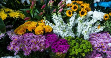 Flowers for sale in a store in Ankara, Türkiye, Feb. 9, 2024. (AA Photo)