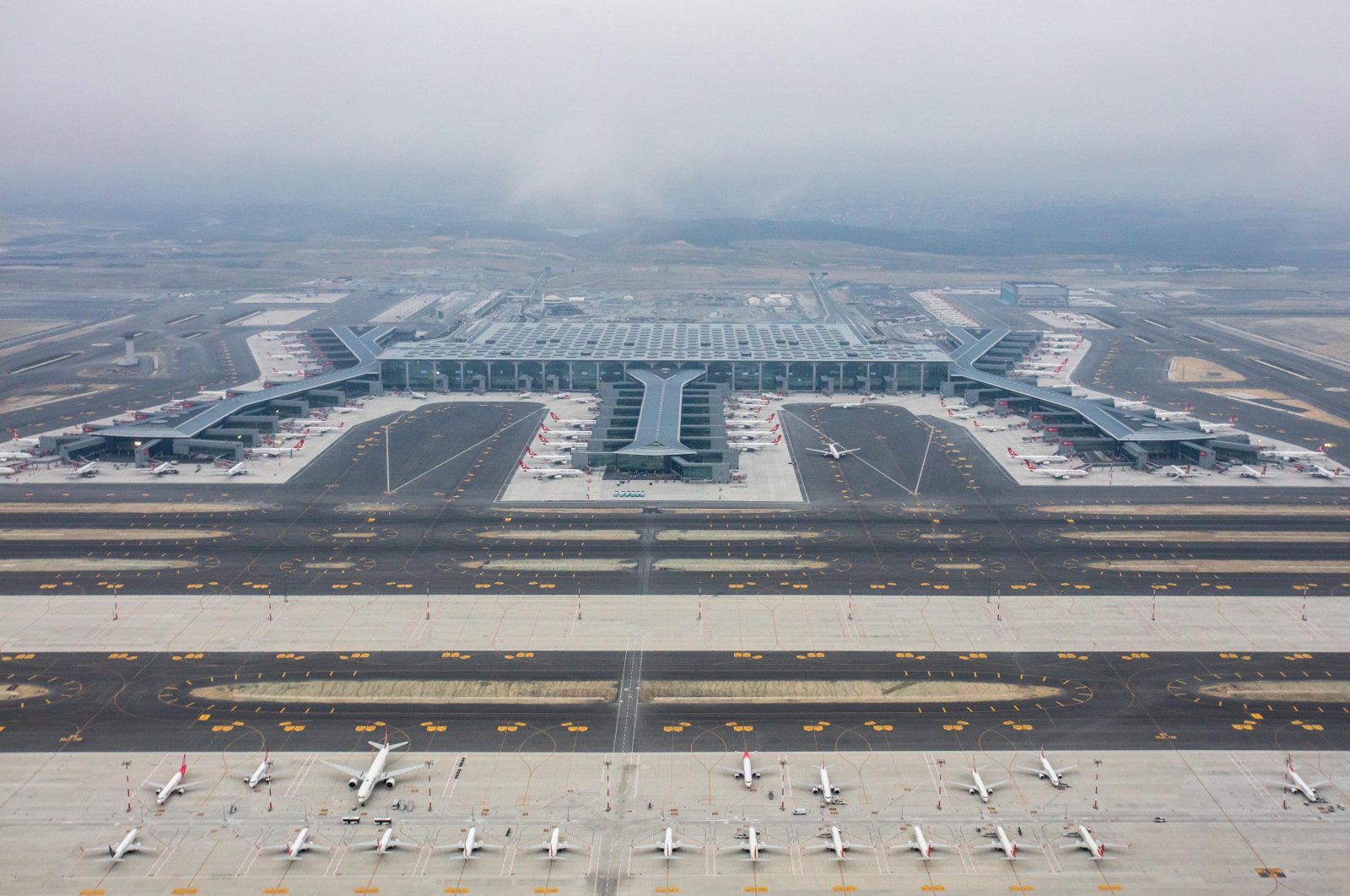 Istanbul Airport is seen in this undated photo, Istanbul, Türkiye. (IHA Photo)