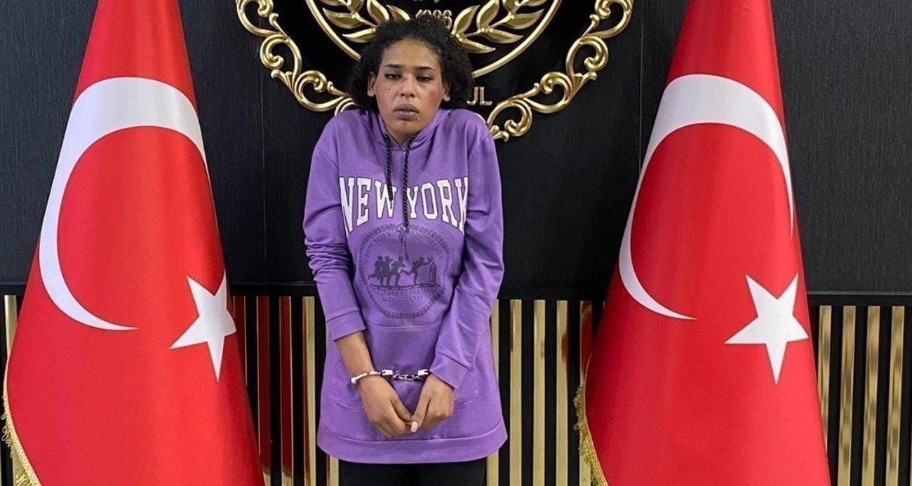 An undated photo of Ahlam Albashir taken by security forces after her capture, Istanbul, Türkiye. (İHA Photo)