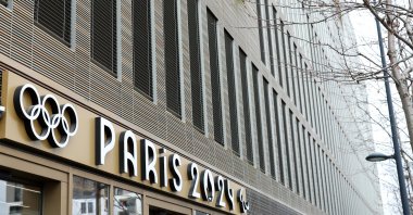 The photo shows the Paris 2024 COJO headquarters, Saint Denis, France, Feb. 8, 2024. (Getty Images Photo)
