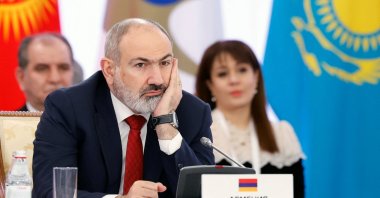 Armenian Prime Minister Nikol Pashinyan attends an event in Almaty, Kazakhstan, Feb. 2, 2024. (Reuters Photo)
