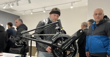 The exhibition &quot;From Yesterday to Today: 100 Japanese Designs,&quot; organized by the Consulate General of Japan in Istanbul, debuted at the Beyoğlu Municipality İstiklal Art Gallery, Istanbul, Türkiye, Feb. 12, 2024. (AA Photo)