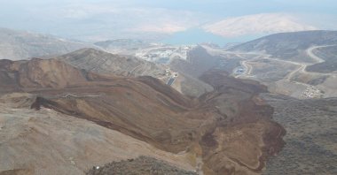 The mountainous area near the Çöpler mine in Erzincan, eastern Türkiye, Feb. 14, 2024. (DHA Photo)