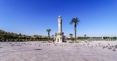 Konak Clock tower in Izmir, Türkiye. (Getty Images Photo) 