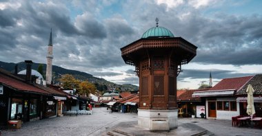 Sarajevo's old bazaar and the historical and cultural center of the city, Bascarsija, is seen in this picture taken in 2022. (GettyImages)