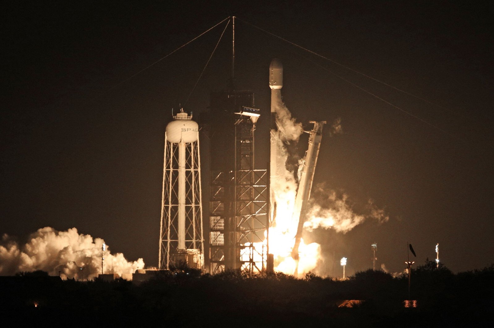 Intuitive Machines&#039; Nova-C mission, launched by SpaceX, will study the moon&#039;s surface for NASA&#039;s Artemis program. Odysseus, the lander, will be the first U.S. craft to land on the moon in 50-plus years, Florida, U.S., Feb. 15, 2024. (AFP Photo)