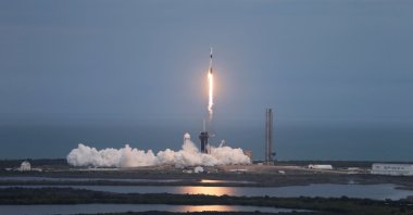 Axiom Mission 3 launches to the International Space Station (ISS) with Mission Specialist Alper Gezeravcı of Türkiye and other crew, Cape Canaveral, Florida, U.S. Jan. 18, 2024. (Reuters Photo)