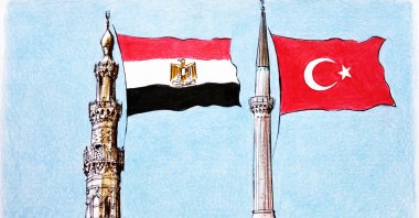 &quot;The rapprochement between Türkiye and Egypt represents a major development with potential implications for the regional balance of power in the Middle East – which entered a new stage due to the Gaza crisis.&quot; (Illustration by Erhan Yalvaç)