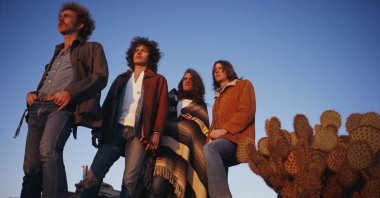 The Eagles were the most popular band of the &#039;70s and their reunion tour in the nineties was also very successful (L-R) Bernie Leadon, Don Henley, Glenn Frey and Randy Meisner. (Getty Images Photo)