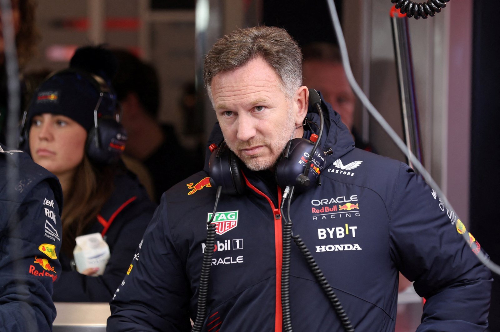 Red Bull team principal Christian Horner ahead of the Las Vegas Grand Prix practice at the Las Vegas Strip Circuit, Las Vegas, Nevada, U.S., Nov. 17, 2023. (Reuters Photo)