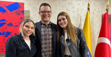 Young individuals residing in Venezuela are increasingly drawn to the Turkish language, spurred by the popularity of the Turkish TV series, Caracas, Venezuela, Feb. 21, 2024. (AA Photo)