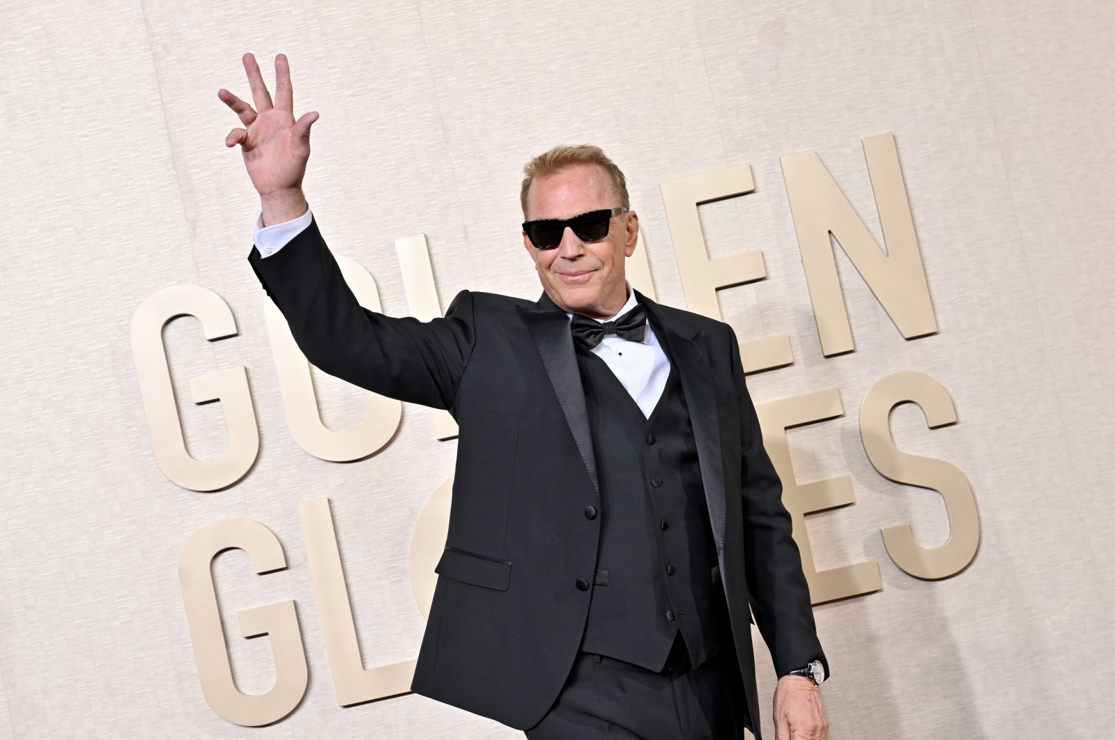 Kevin Costner attends the 81st Annual Golden Globe Awards at The Beverly Hilton, California, Jan. 7, 2024. (Getty Images Photo)