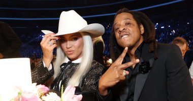Beyonce (L) and Jay-Z attend the 66th GRAMMY Awards at Crypto.com Arena, Los Angeles, California, U.S., Feb. 4, 2024. (Getty Images Photo)