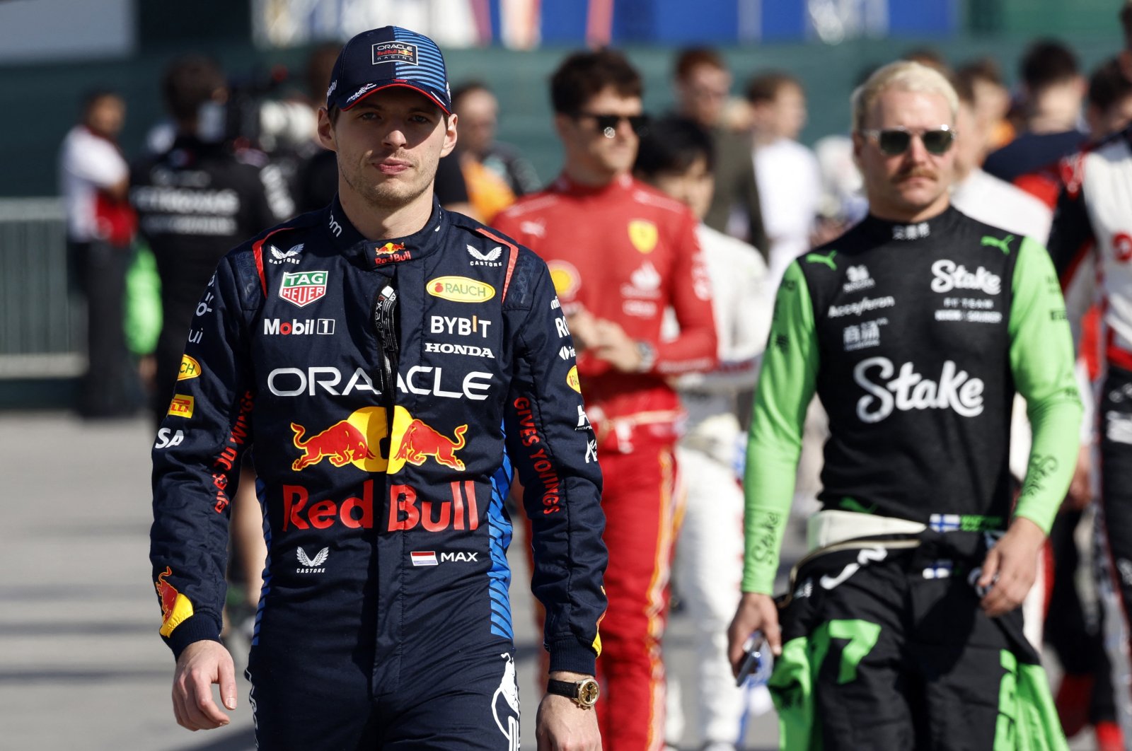 Red Bull&#039;s Max Verstappen during the preseason testing at the Bahrain International Circuit, Sakhir, Bahrain, Feb. 21, 2024. (Reuters Photo)