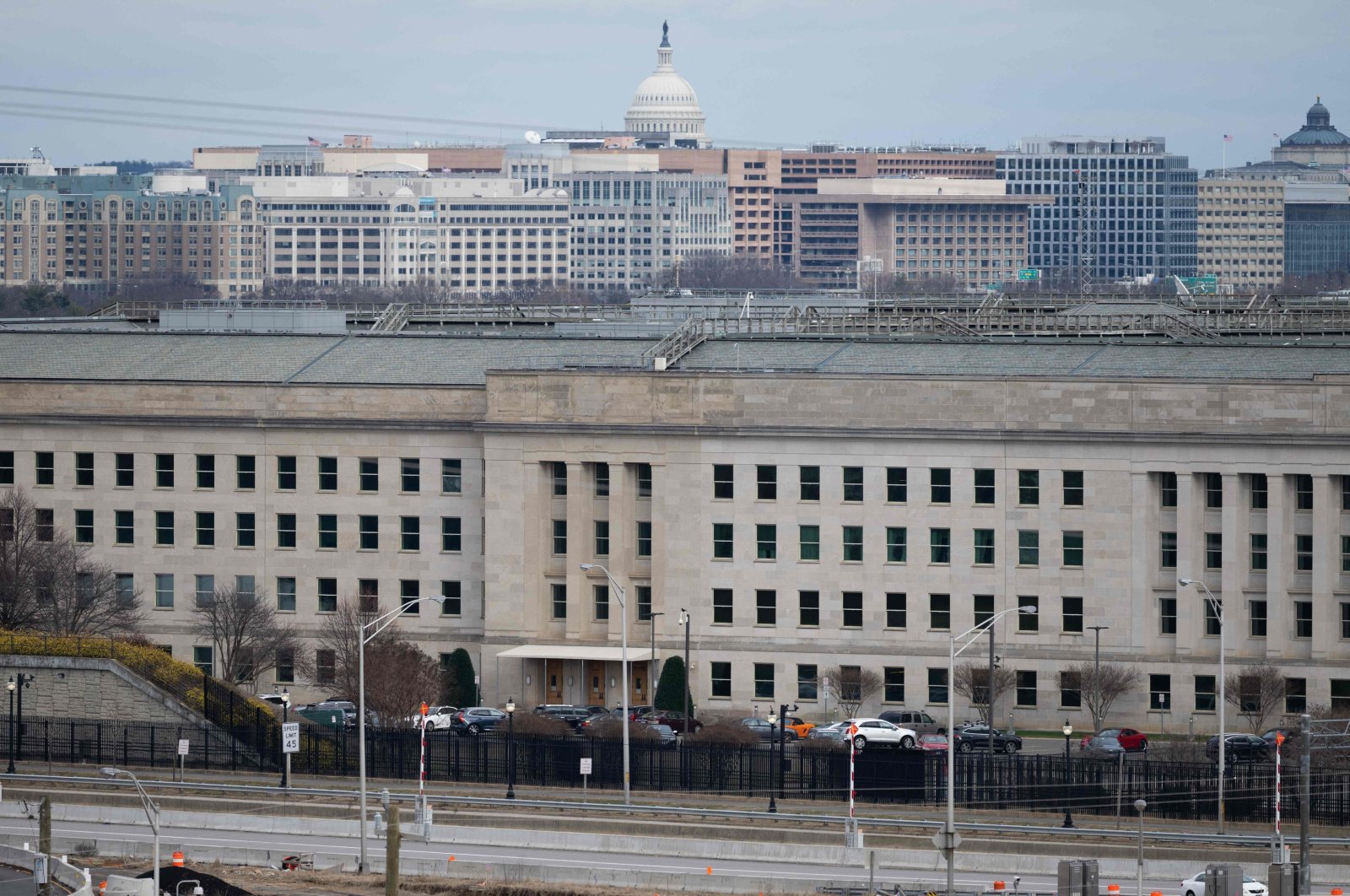The Pentagon is pictured in Washington, as seen from Arlington, Virginia, U.S., Feb. 2, 2024. (AFP Photo)