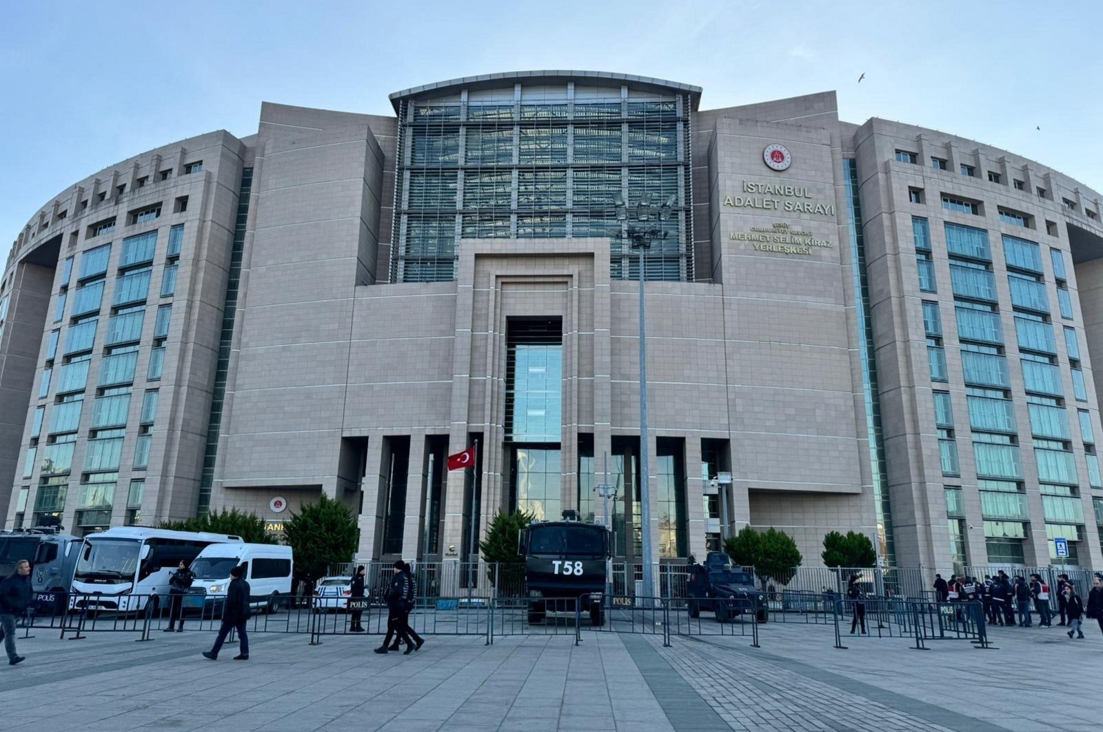 A view of Çağlayan courthouse where the Chief Prosecutor&#039;s Office is located, Istanbul, Türkiye, Feb. 7, 2024. (AA Photo)