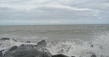 The shores of Black Sea, Samsun, Türkiye, Feb. 26, 2024. (Photo by Sisa Bodani)