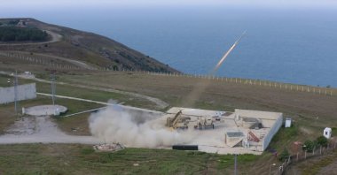 The firing test of the long-range surface-to-air missile air defense system Siper, in Sinop, northern Türkiye, Aug. 26, 2022. (Courtesy of Aselsan)