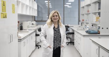 Yeşim Aydın Son, board member at the Neuroscience and Neurotechnology Joint Application and Research Center (NÖROM) and a faculty member at the Informatics Institute at Middle East Technical University, Ankara, Türkiye, Feb. 28, 2024. (AA Photo)