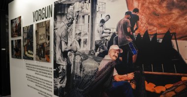 Drawing inspiration from various points of Istanbul, from its streets witnessing the city's history to its mysterious corners, Ayşegül Ekin Odabaşı presents her photo exhibition titled "Colorful Colorless," Istanbul, Türkiye, Feb. 21, 2024. (AA Photo)