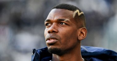 Juventus' French midfielder Paul Pogba looks on prior to the Italian Serie A football match against Monza at the Juventus Stadium, Turin, Italy, Jan. 29, 2023. (AFP Photo)