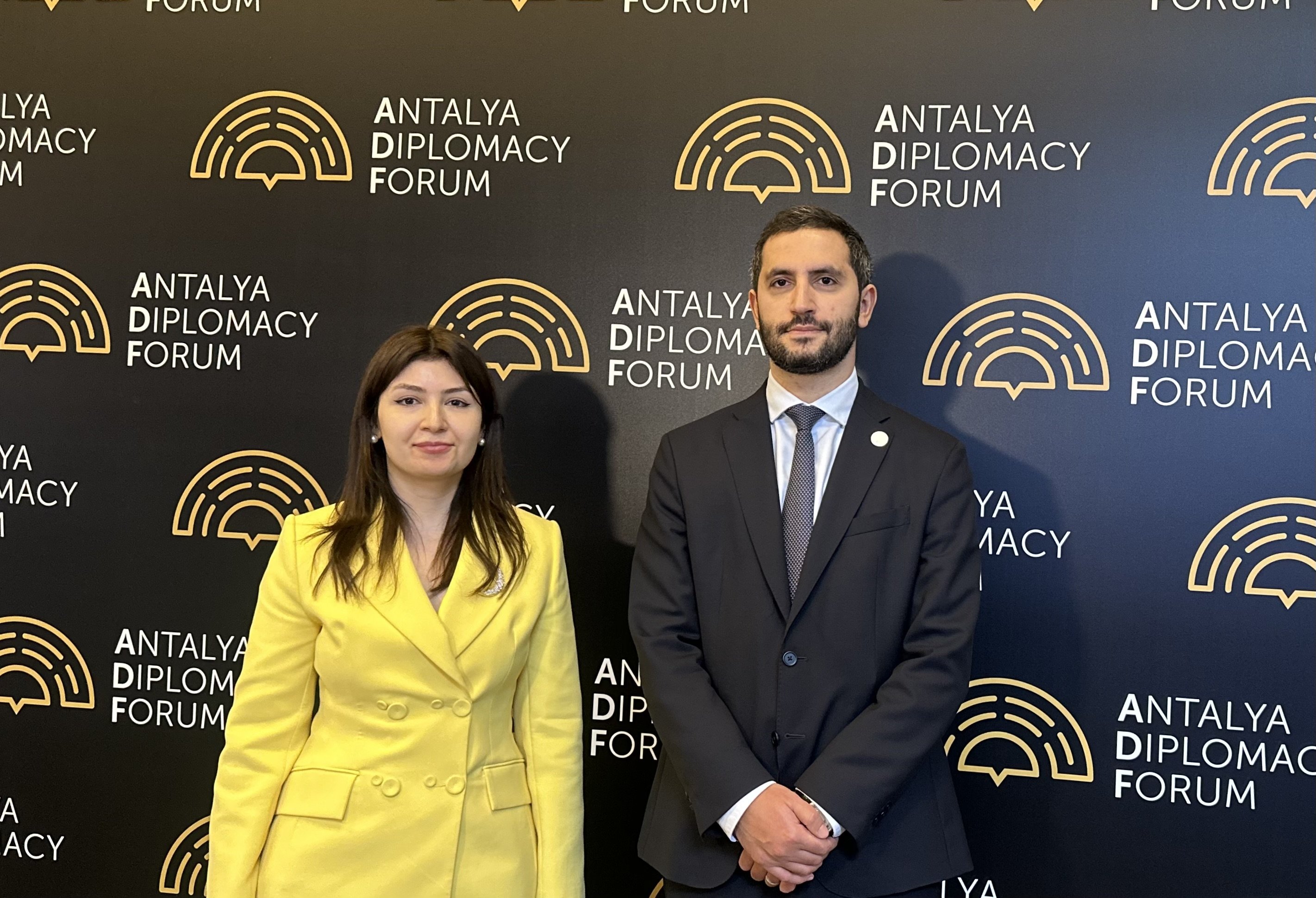 Ruben Rubinyan, deputy speaker of the Armenian Parliament and special representative for the normalization process with Türkiye, is seen with Daily Sabah's Dilara Aslan Özer, Antalya, Türkiye, March 2, 2024. (Photo by Dilara Aslan Özer)