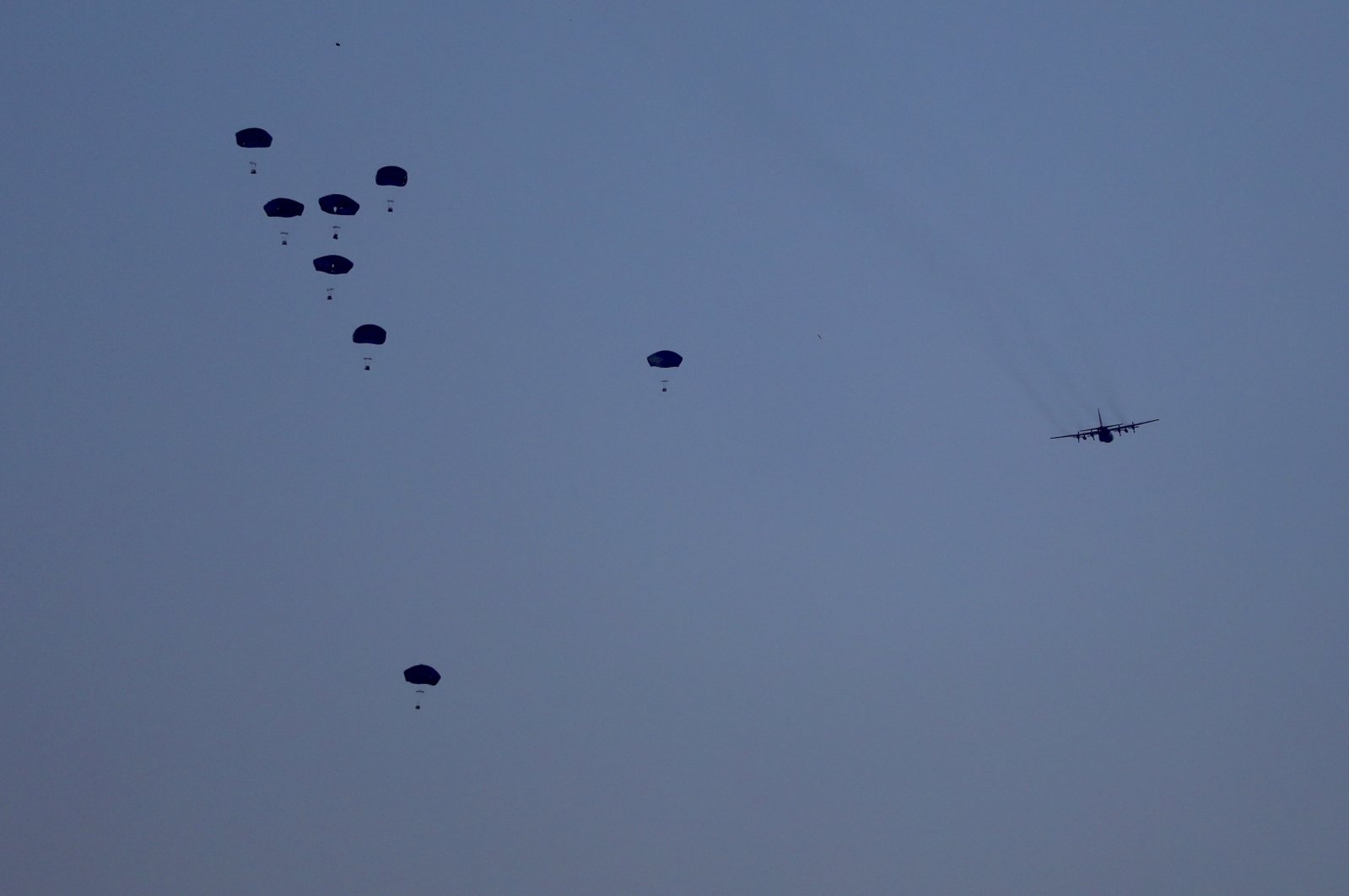 Humanitarian aid is dropped by the U.S. over Gaza City, Gaza Strip, Palestine, March 2, 2024. (AP Photo)