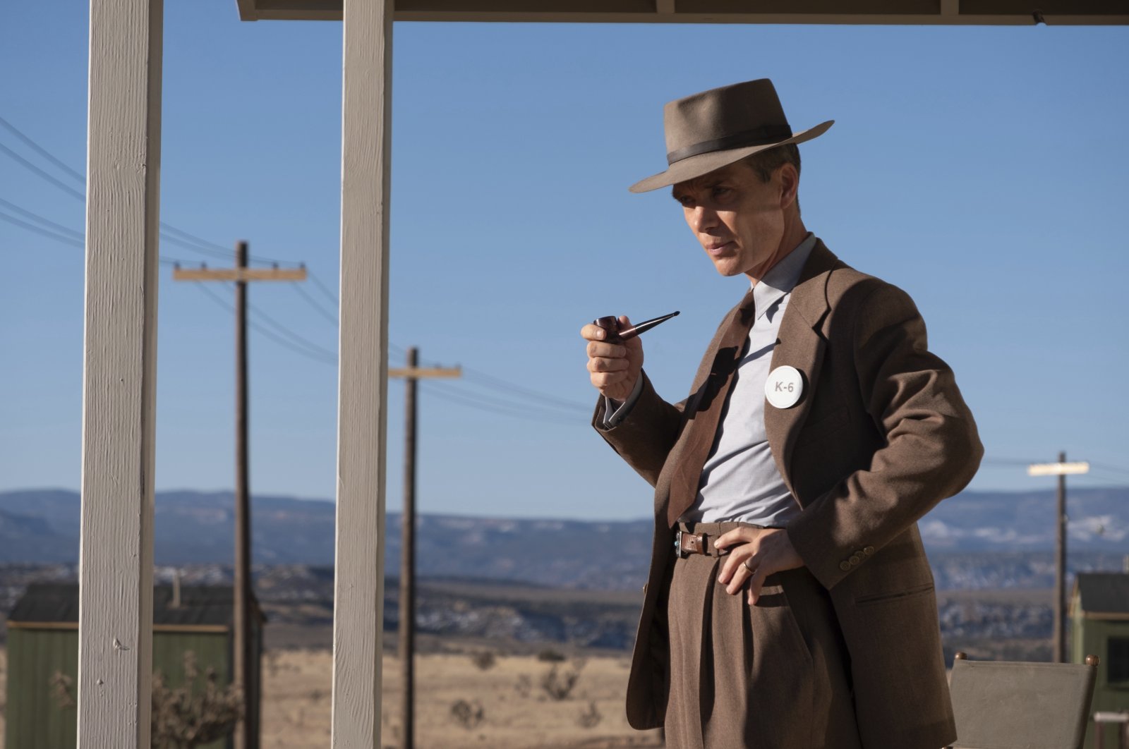 This image released by Universal Pictures shows Cillian Murphy in a scene from &quot;Oppenheimer.&quot; (AP Photos)