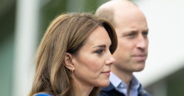 The Prince and Princess of Wales attend a mental fitness workshop run by SportsAid at Bisham Abbey National Sports Centre, Marlow, U.K., Oct.12, 2023. (Shutterstock Photo)