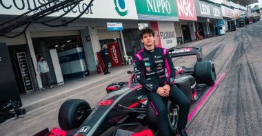 Luxembourg-based DKR Engineering team&#039;s Turkish driver Cem Bölükbaşı poses for a photo. (Cem Bölükbaşı on X)